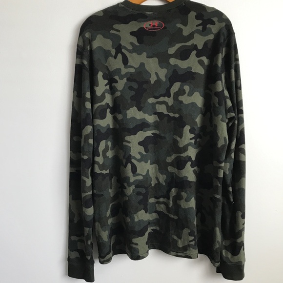 Under Armor Camo Crew Neck Long Sleeve Shirt L - Picture 6 of 11